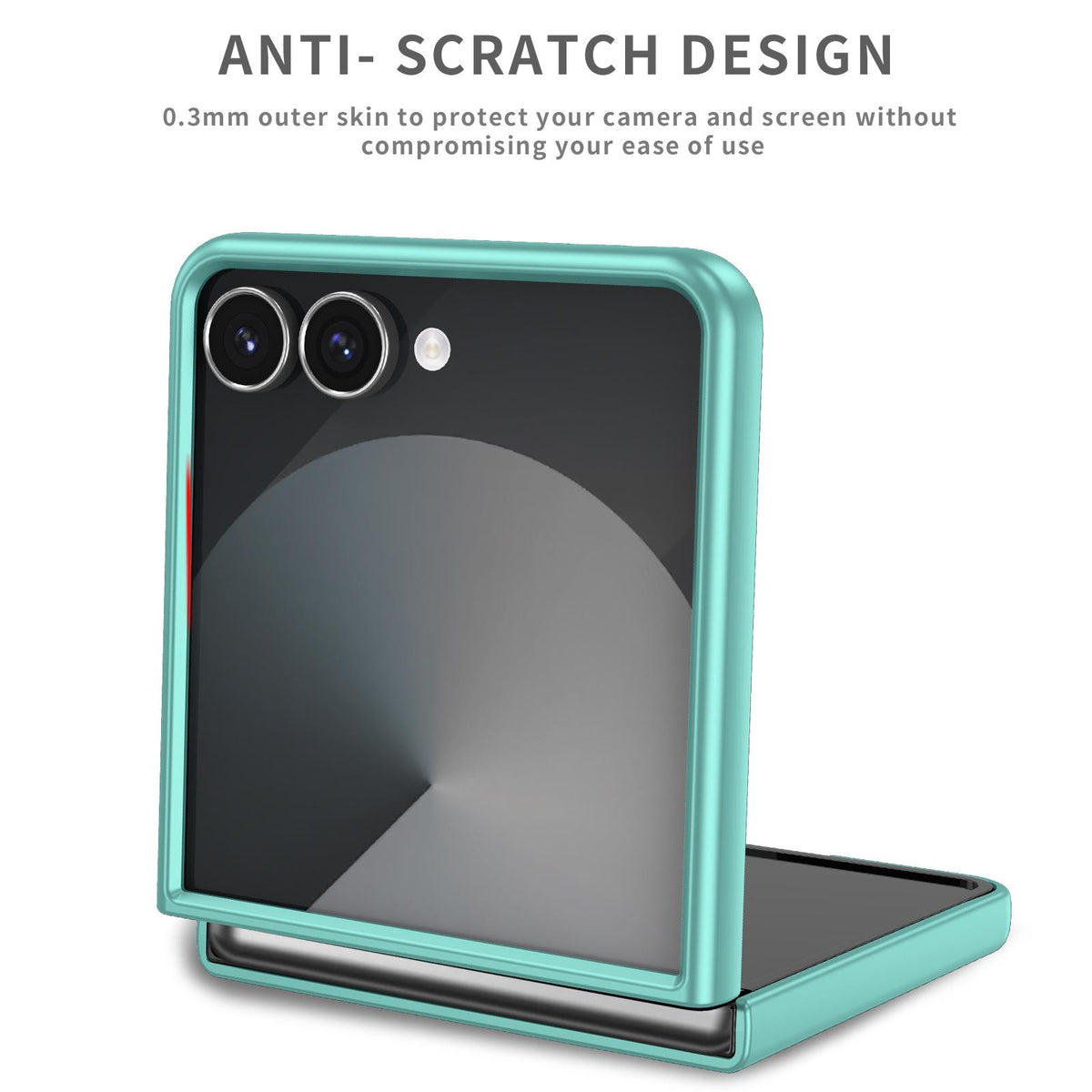 For Galaxy Z Flip8 5G Armor Ring Holder Phone Case - Sky Blue - EDA004969907G
