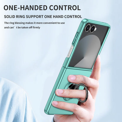 For Galaxy Z Flip8 5G Armor Ring Holder Phone Case - Sky Blue - EDA004969907G