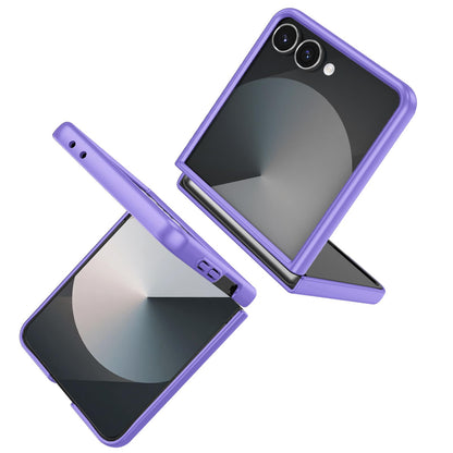 For Galaxy Z Flip8 5G Armor Ring Holder Phone Case - Purple - EDA004969907H