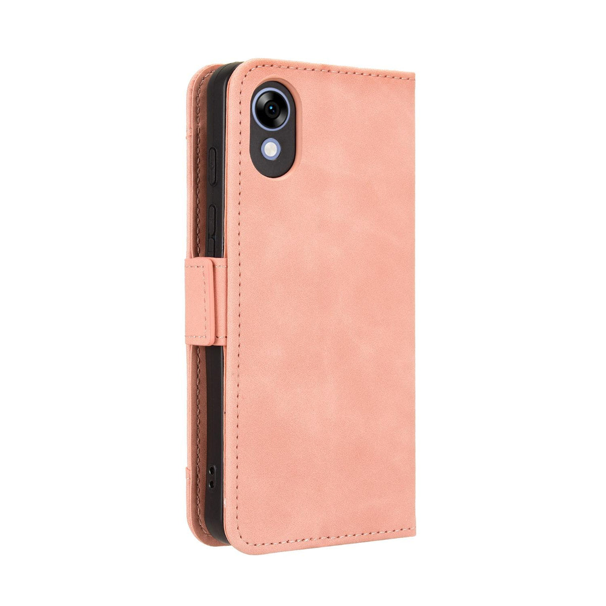 For ZTE Kantan Sumaho5 A601ZT Skin Feel Calf Texture Card Slots Leather Phone Case - Pink - EDA005058855A