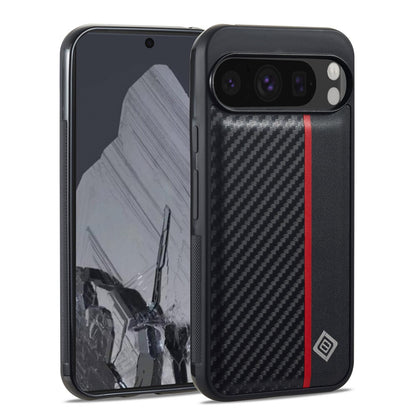 For Google Pixel 11 / 11 Pro LC.IMEEKE 3 in 1 Carbon Fiber Texture Shockproof Phone Case(Black)