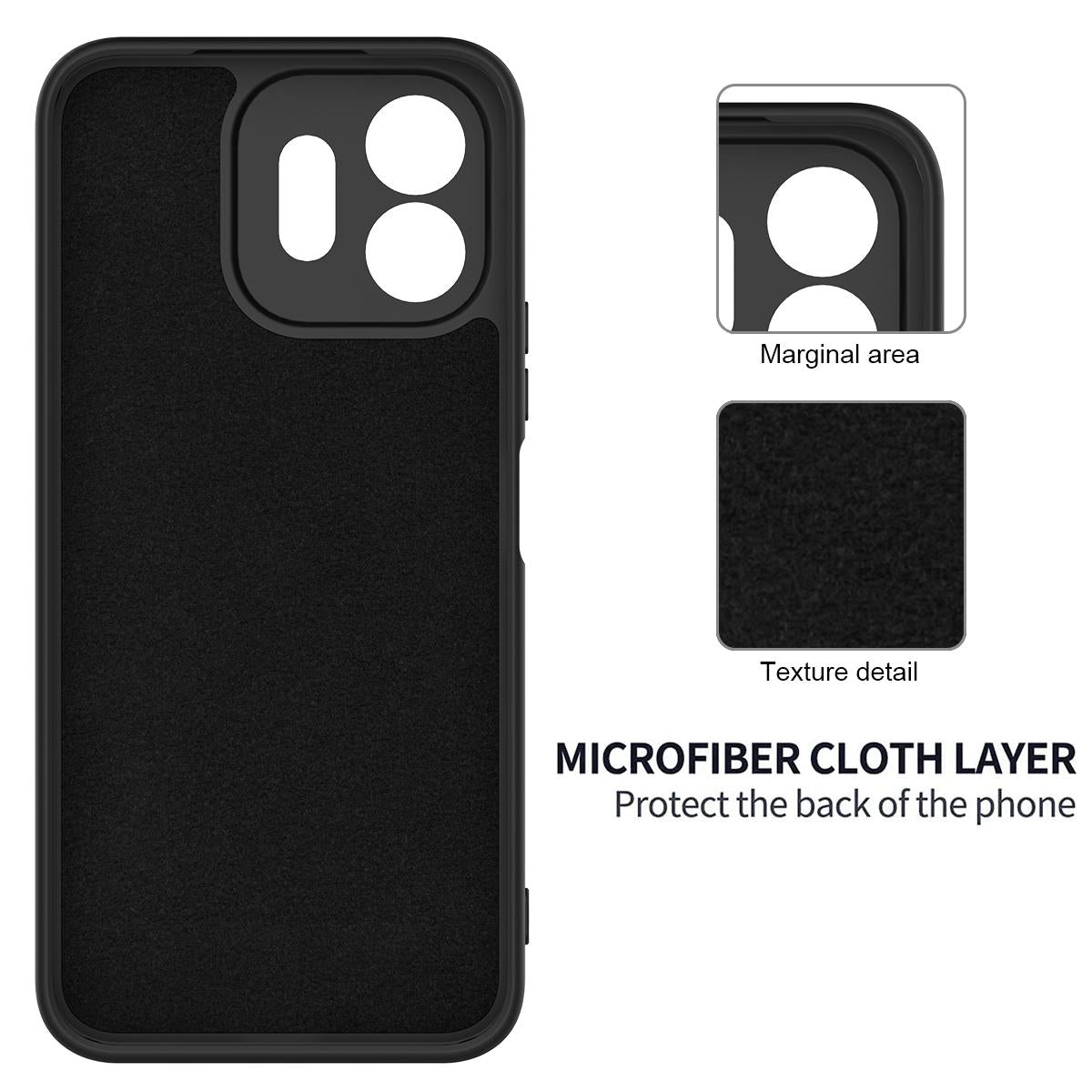 For OnePlus N6 4G Solid Color Liquid Silicone Dropproof Full Coverage Phone Case(Black)