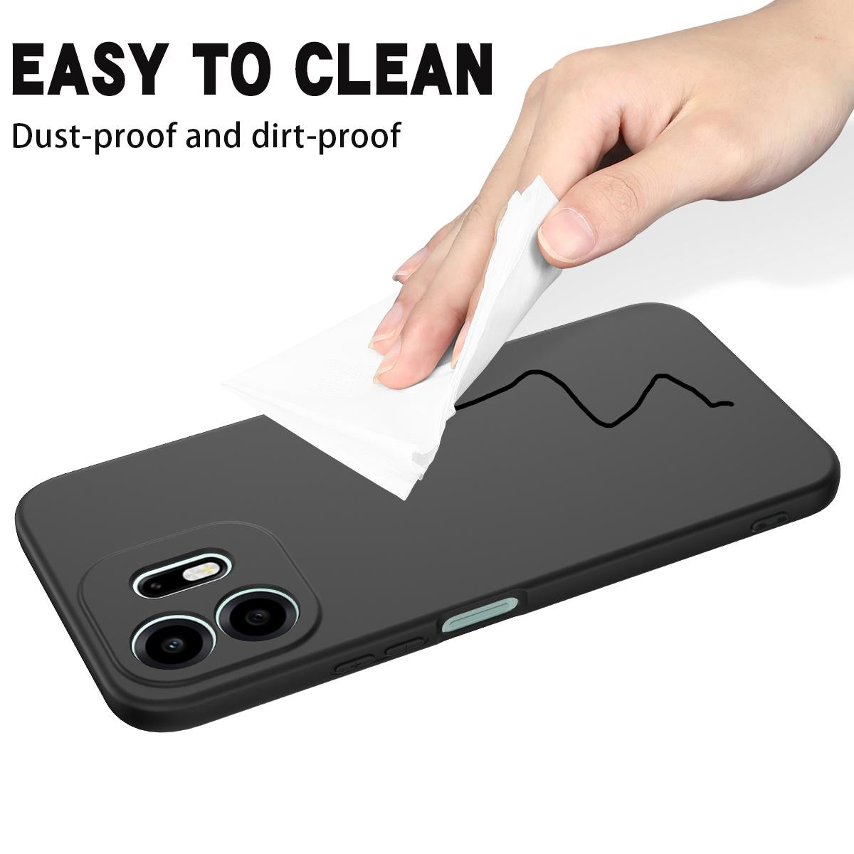For OnePlus N6 4G Solid Color Liquid Silicone Dropproof Full Coverage Phone Case(Black)