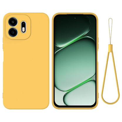 For OnePlus N6 4G Solid Color Liquid Silicone Dropproof Full Coverage Phone Case(Yellow)
