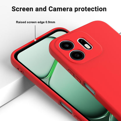 For OnePlus N6 4G Solid Color Liquid Silicone Dropproof Full Coverage Phone Case(Red)