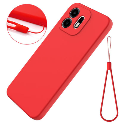 For OnePlus N6 4G Solid Color Liquid Silicone Dropproof Full Coverage Phone Case(Red)
