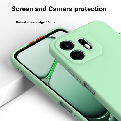 For OnePlus N6 4G Solid Color Liquid Silicone Dropproof Full Coverage Phone Case(Green)