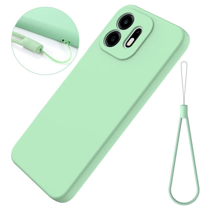 For OnePlus N6 4G Solid Color Liquid Silicone Dropproof Full Coverage Phone Case(Green)