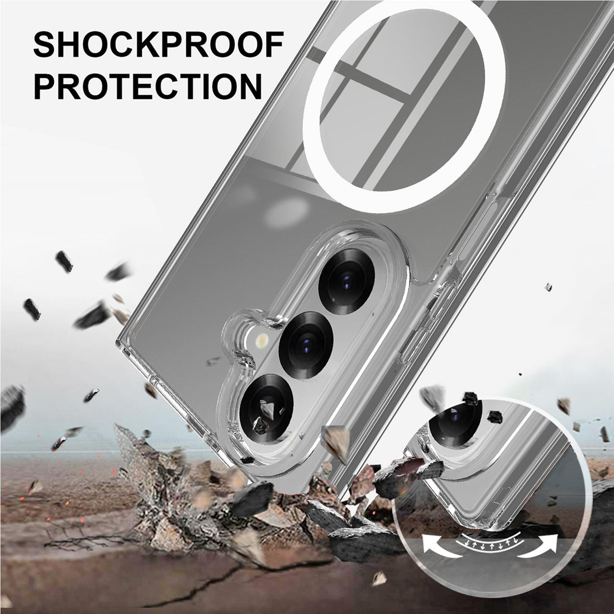 For Galaxy Z Fold8 Ultra 5G MagSafe Transparent Acrylic Phone Case - Default - EDA005100805