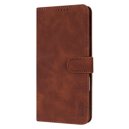 For iPhone 18 Pro Max AZNS Skin Feel Calf Texture Flip Leather Phone Case(Brown)