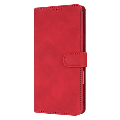 For iPhone 18 Pro Max AZNS Skin Feel Calf Texture Flip Leather Phone Case(Red)