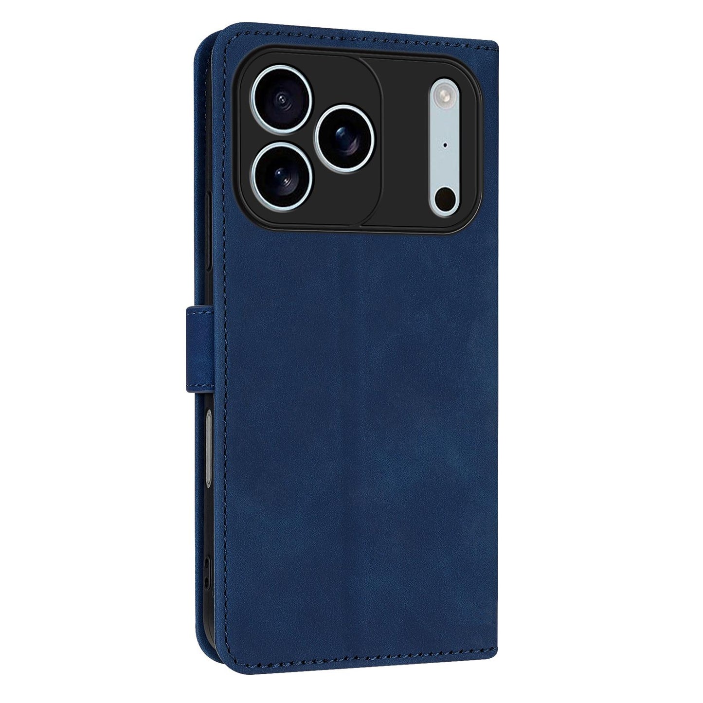 For iPhone 18 Pro Max AZNS Skin Feel Calf Texture Flip Leather Phone Case(Blue)