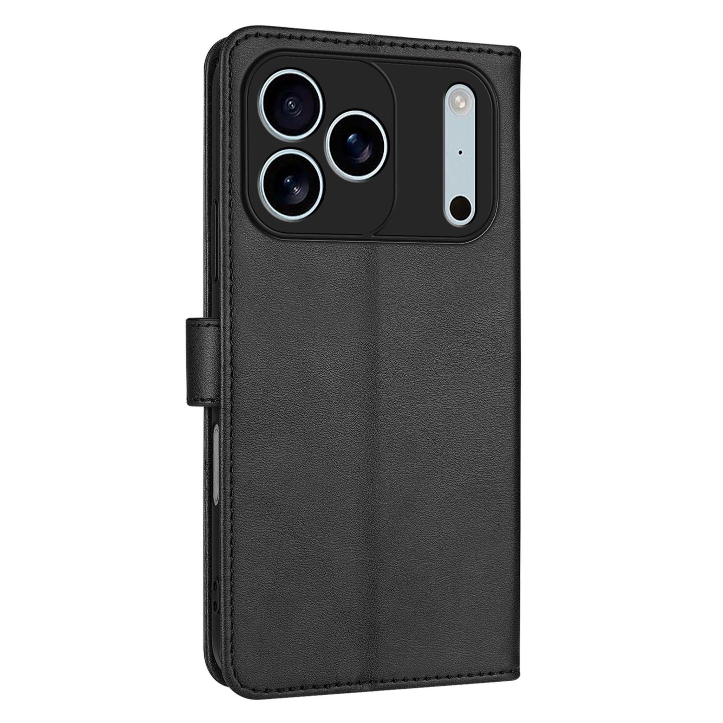 For iPhone 18 Pro Max AZNS Skin Feel Calf Texture Flip Leather Phone Case(Black)