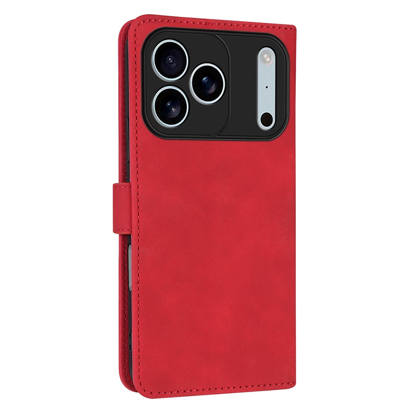 For iPhone 18 Pro AZNS Skin Feel Calf Texture Flip Leather Phone Case(Red)
