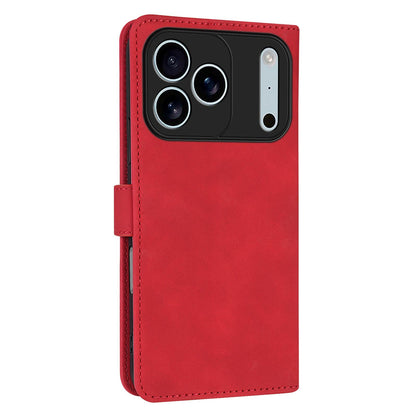 For iPhone 18 Pro AZNS Skin Feel Calf Texture Flip Leather Phone Case(Red)