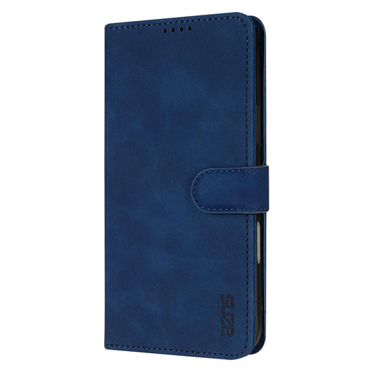 For iPhone 18 Pro AZNS Skin Feel Calf Texture Flip Leather Phone Case(Blue)