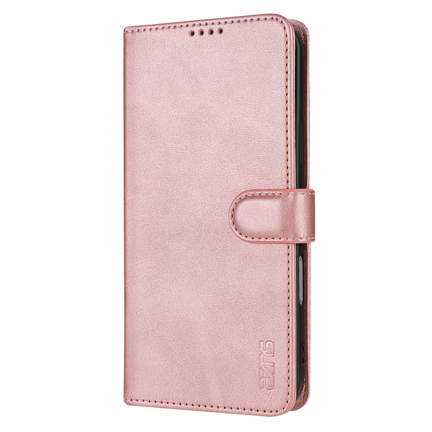 For iPhone 18 Pro AZNS Skin Feel Calf Texture Flip Leather Phone Case(Rose Gold)