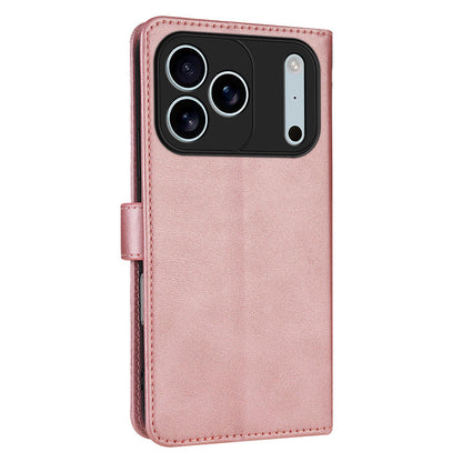For iPhone 18 Pro AZNS Skin Feel Calf Texture Flip Leather Phone Case(Rose Gold)