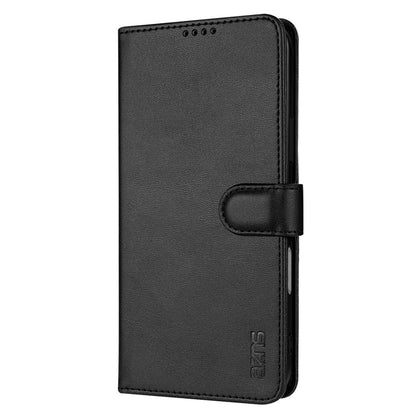 For iPhone 18 Pro AZNS Skin Feel Calf Texture Flip Leather Phone Case(Black)