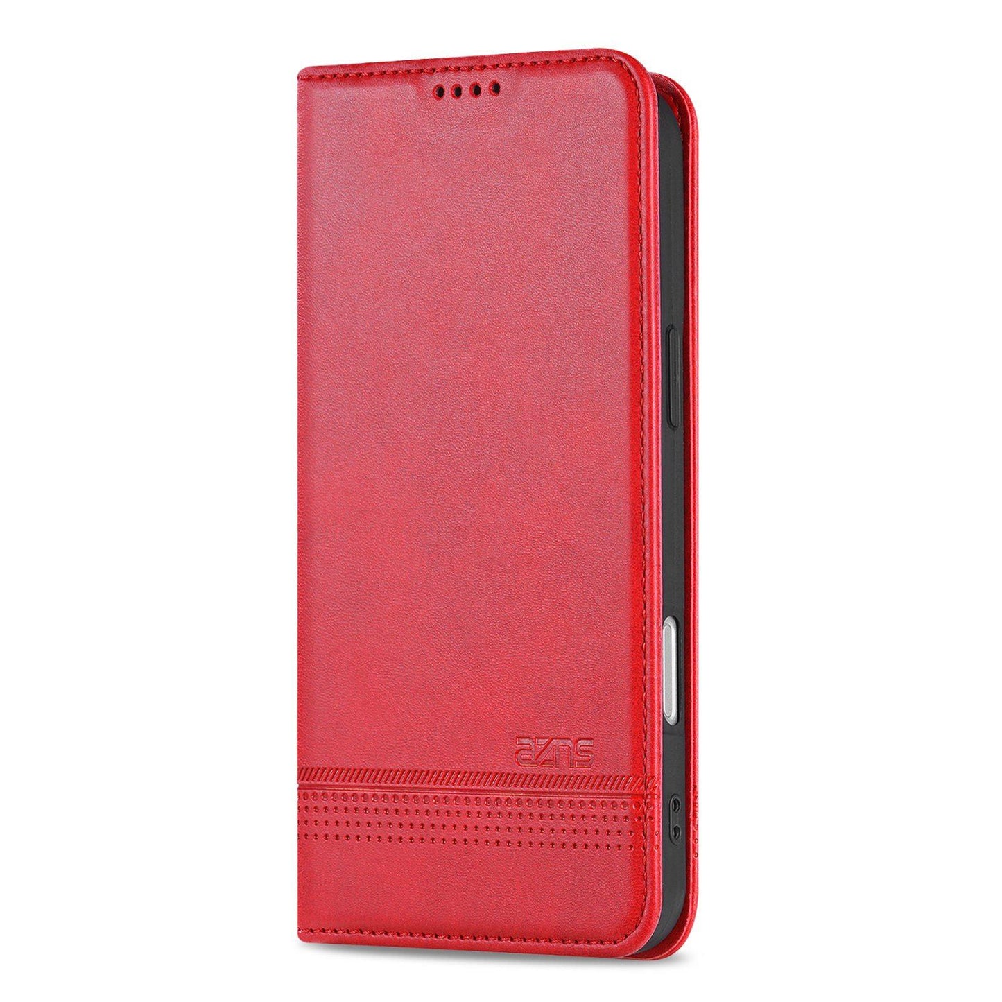 For iPhone 18 Pro Max AZNS Magnetic Calf Texture Flip Leather Phone Case(Red)