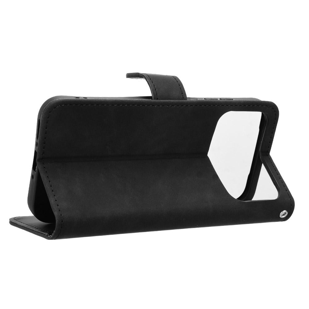 For OPPO A7 Pro Max 5G Skin Feel Magnetic Flip Leather Phone Case(Black)