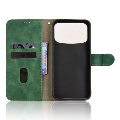 For OPPO A7 Pro Max 5G Skin Feel Magnetic Flip Leather Phone Case(Green)