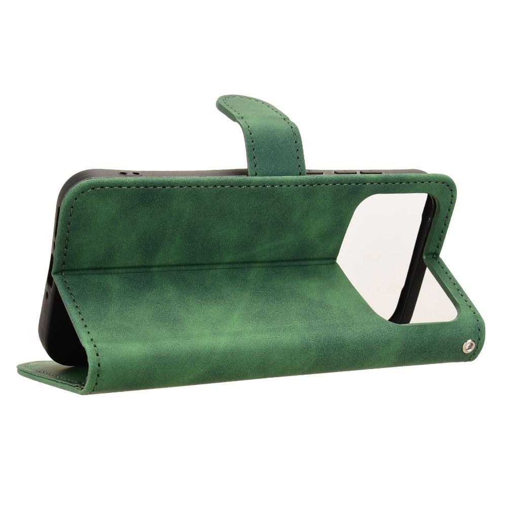 For OPPO A7 Pro Max 5G Skin Feel Magnetic Flip Leather Phone Case(Green)