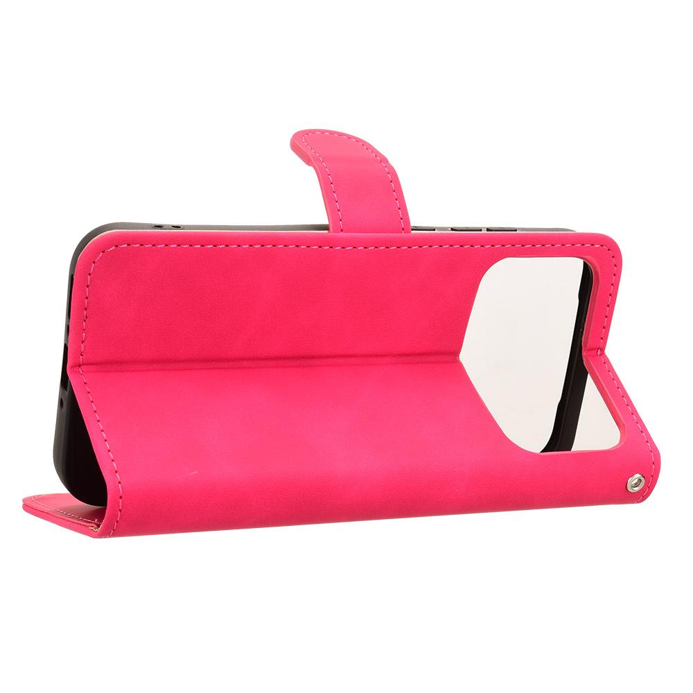 For OPPO A7 Pro Max 5G Skin Feel Magnetic Flip Leather Phone Case(Rose Red)