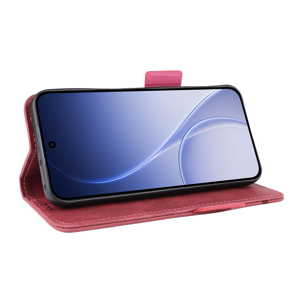 For OPPO Reno15 F 5G Magnetic Clasp Leather Phone Case - Red - EDA005209328E