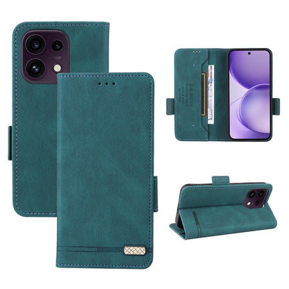 For OPPO Reno16 F 5G / Reno16 FS 5G Magnetic Clasp Leather Phone Case - Green - EDA005209329B