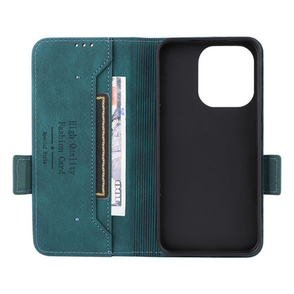 For OPPO Reno16 F 5G / Reno16 FS 5G Magnetic Clasp Leather Phone Case - Green - EDA005209329B