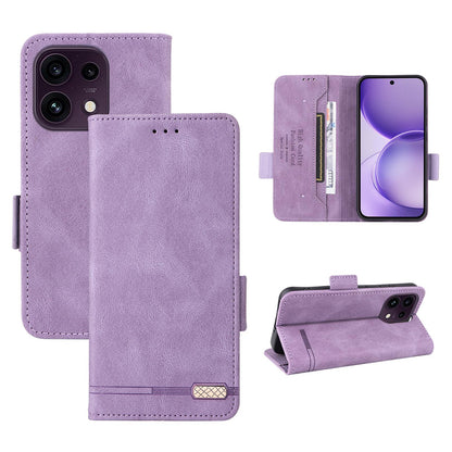 For OPPO Reno16 F 5G / Reno16 FS 5G Magnetic Clasp Leather Phone Case - Purple - EDA005209329C