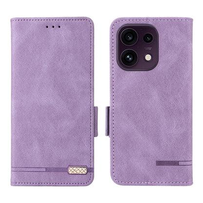 For OPPO Reno16 F 5G / Reno16 FS 5G Magnetic Clasp Leather Phone Case - Purple - EDA005209329C