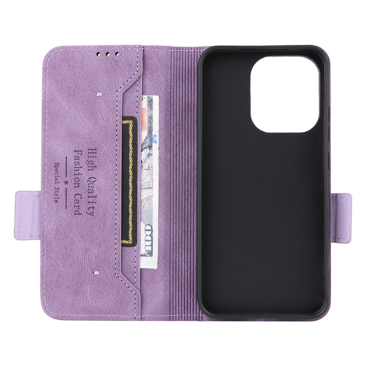For OPPO Reno16 F 5G / Reno16 FS 5G Magnetic Clasp Leather Phone Case - Purple - EDA005209329C