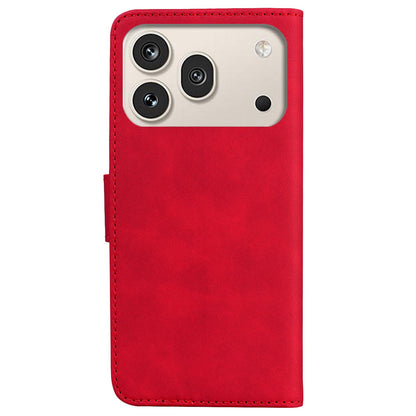 For Honor 600 Global / 600 Pro Global Skin Feel Pure Color Flip Leather Phone Case - Red - EDA005223425B