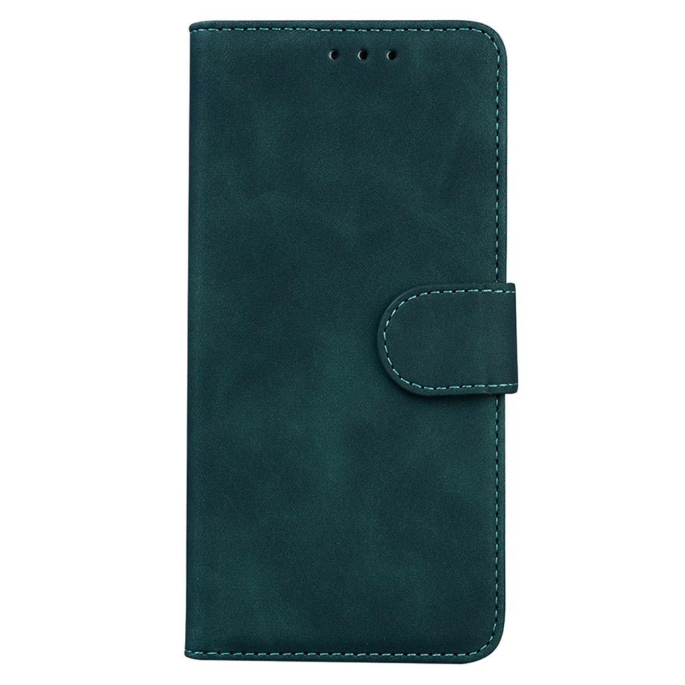 For Honor 600 Global / 600 Pro Global Skin Feel Pure Color Flip Leather Phone Case - Green - EDA005223425C