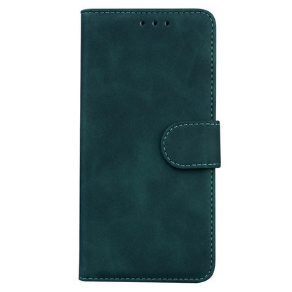 For Honor 600 Global / 600 Pro Global Skin Feel Pure Color Flip Leather Phone Case - Green - EDA005223425C