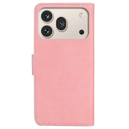 For Honor 600 Global / 600 Pro Global Skin Feel Pure Color Flip Leather Phone Case - Pink - EDA005223425D