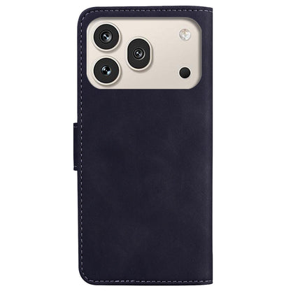 For Honor 600 Global / 600 Pro Global Skin Feel Pure Color Flip Leather Phone Case - Black - EDA005223425F
