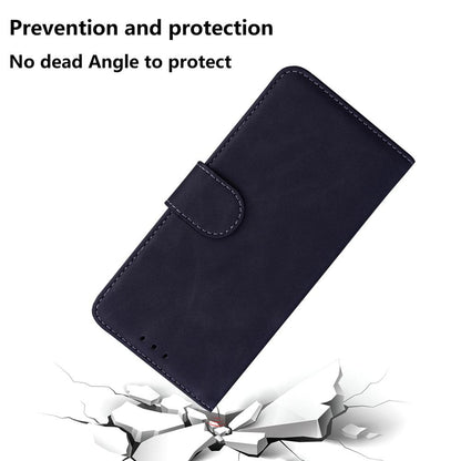 For Honor 600 Global / 600 Pro Global Skin Feel Pure Color Flip Leather Phone Case - Black - EDA005223425F