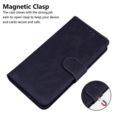 For Honor 600 Smart 5G Skin Feel Pure Color Flip Leather Phone Case - Black - EDA005223427F