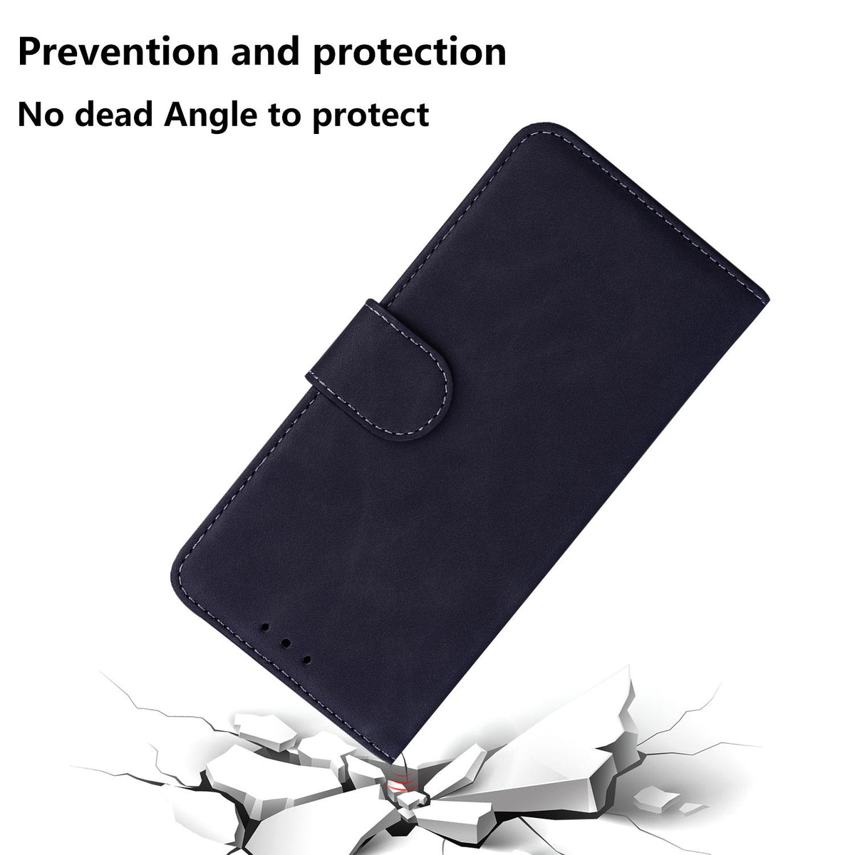 For Honor 600 Smart 5G Skin Feel Pure Color Flip Leather Phone Case - Black - EDA005223427F