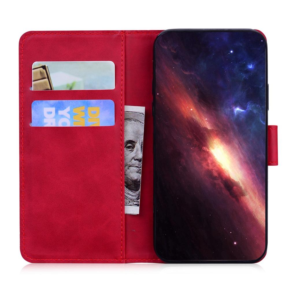 For OnePlus Nord 6 5G / Turbo 6 / Turbo 6V Skin Feel Pure Color Flip Leather Phone Case - Red - EDA005223711B