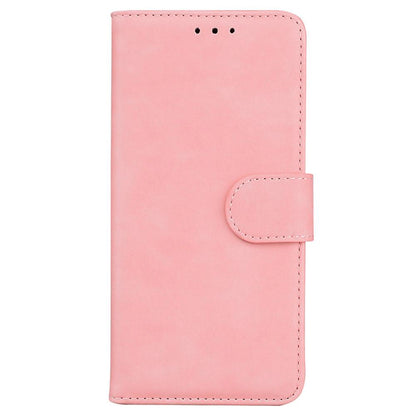 For OnePlus Nord 6 5G / Turbo 6 / Turbo 6V Skin Feel Pure Color Flip Leather Phone Case - Pink - EDA005223711D
