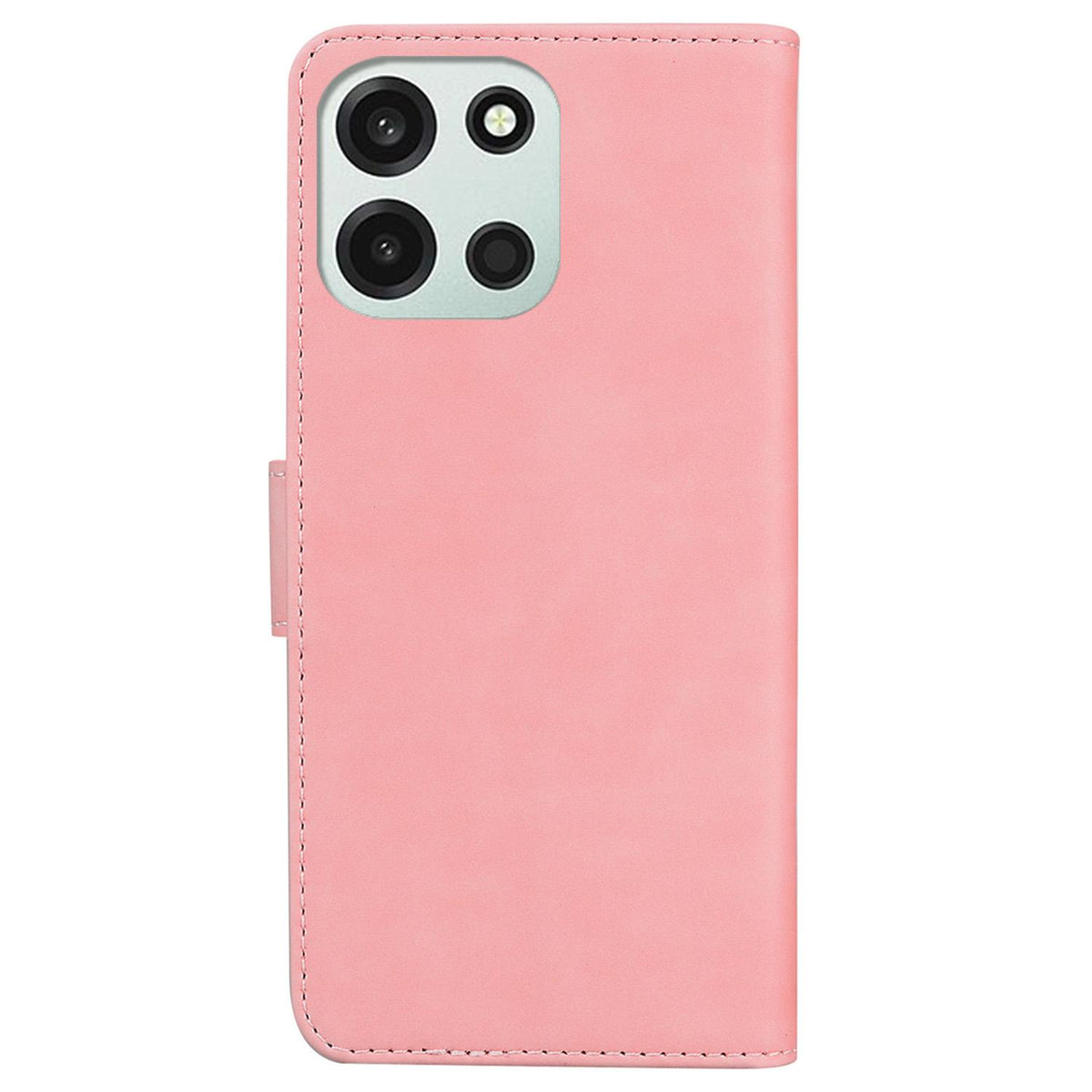 For OnePlus Nord 6 5G / Turbo 6 / Turbo 6V Skin Feel Pure Color Flip Leather Phone Case - Pink - EDA005223711D