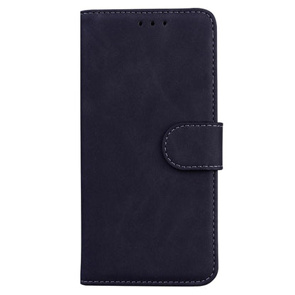 For OnePlus Nord 6 5G / Turbo 6 / Turbo 6V Skin Feel Pure Color Flip Leather Phone Case - Black - EDA005223711F