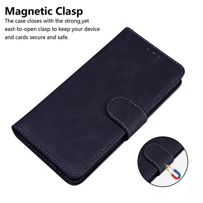 For OnePlus Nord 6 5G / Turbo 6 / Turbo 6V Skin Feel Pure Color Flip Leather Phone Case - Black - EDA005223711F