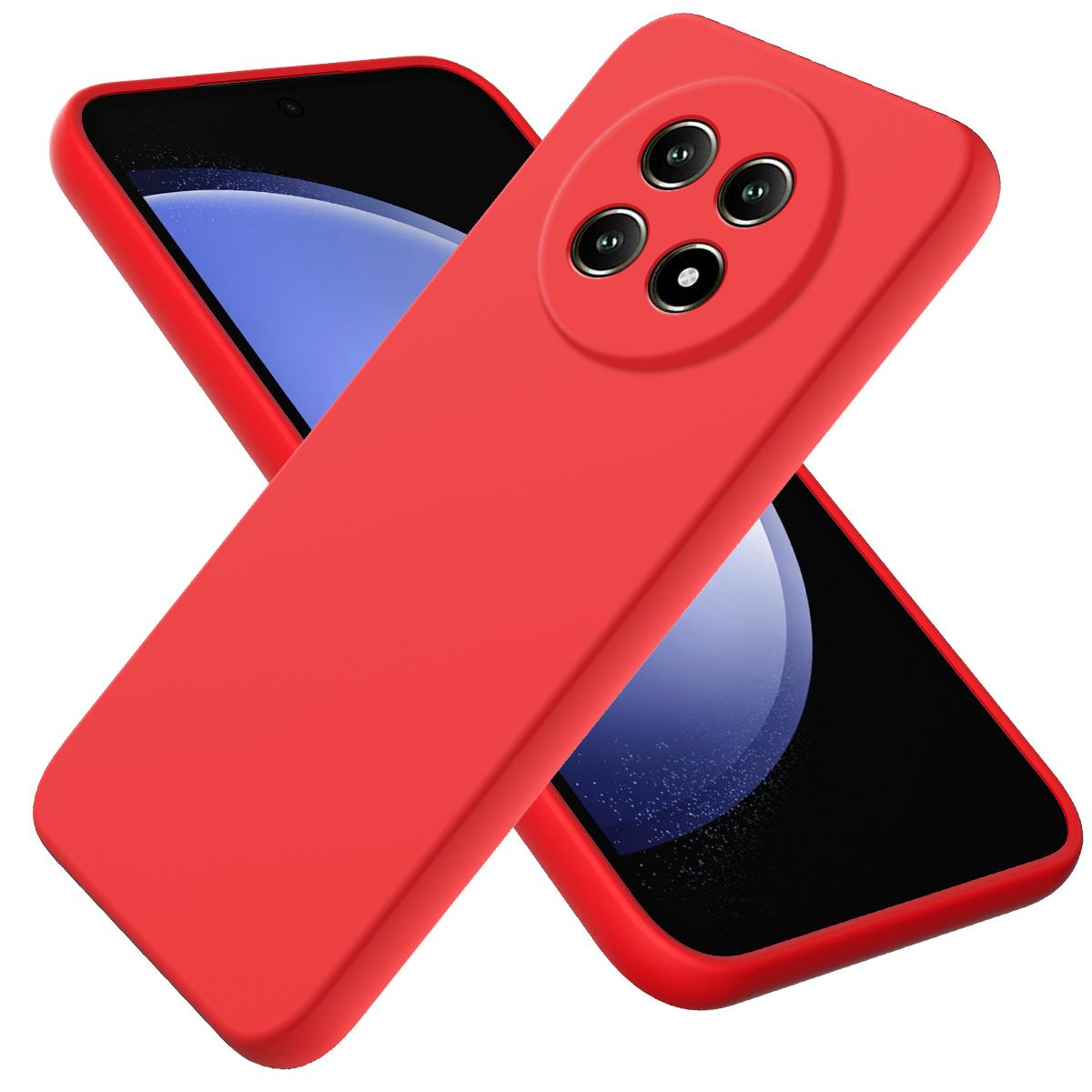 For Huawei nova 15 Max Solid Color Liquid Silicone Dropproof Full Coverage Phone Case - Red - EDA005228325A