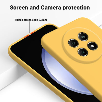 For Huawei nova 15 Max Solid Color Liquid Silicone Dropproof Full Coverage Phone Case - Yellow - EDA005228325B