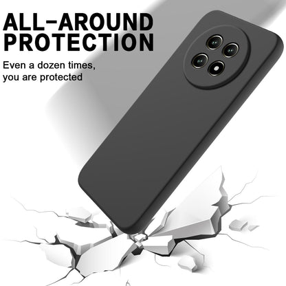 For Huawei nova 15 Max Solid Color Liquid Silicone Dropproof Full Coverage Phone Case - Black - EDA005228325C